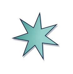 A decorative star for the hero section